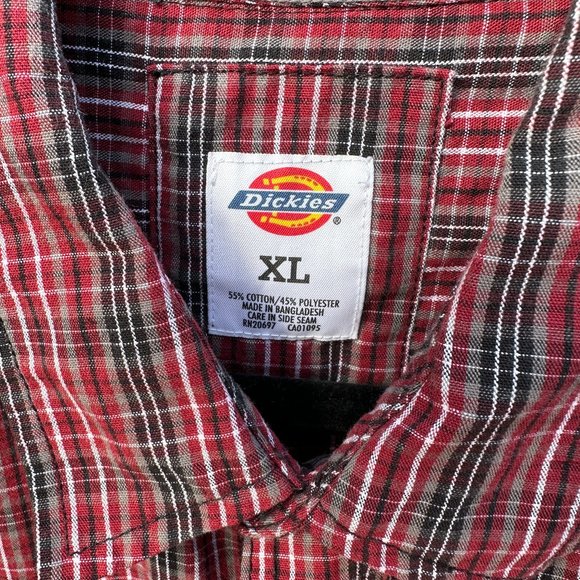 DICKIES Snap Front Work Shirt - XL - Picture 3 of 7